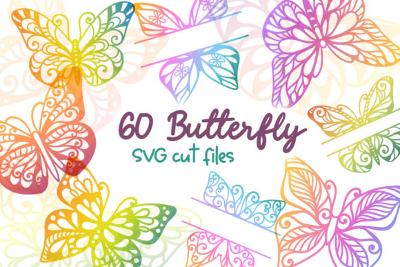 60 Butterfly SVG Cut Files: Versatile Designs for Every Project