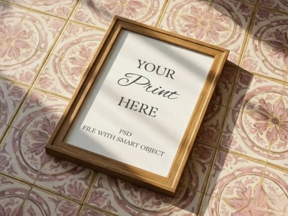 Aesthetic Oak Frame Mockup: Elevate Your Digital Designs