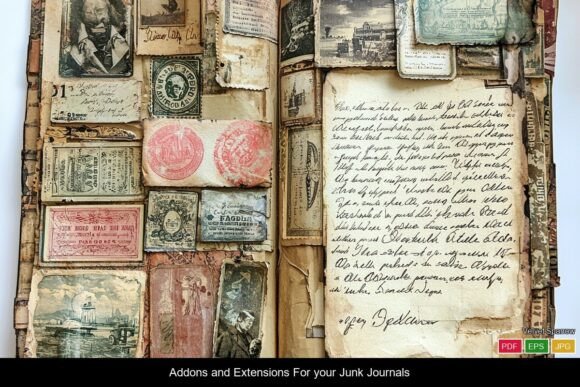Antique Document Journal Pages Printable: A Botanical Foundation