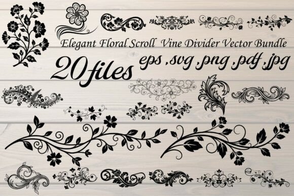 Elegant Floral Scroll Vine Divider: A Designer's Secret Weapon