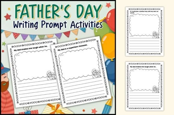 Father's Day Writing & Drawing Worksheet: A Creative Tool for Meaningful Connection