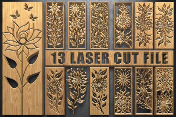 Floral Panels SVG Bundle: Essential Laser Cut & Craft Assets
