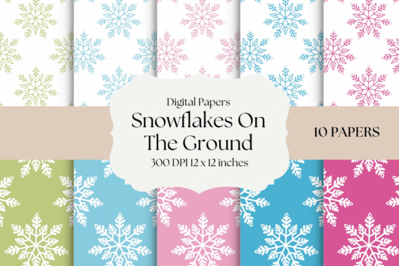 Snowflakes on the Ground: Vintage Charm for Modern Crafts