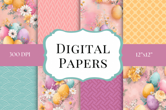 Springtime Simplicity: Working with Easter Pastel Digital Papers