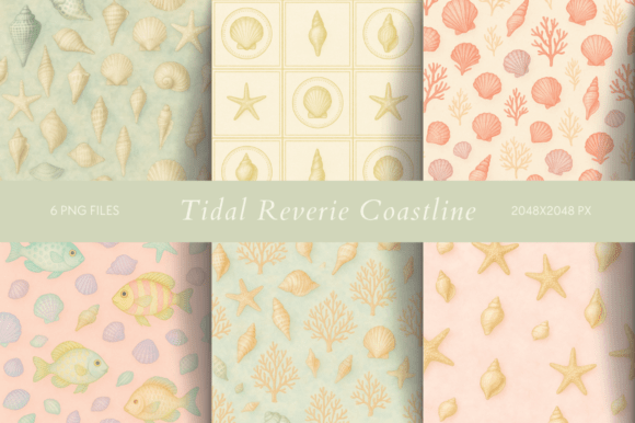 Tidal Reverie Coastline: Coastal Charm for Modern Design