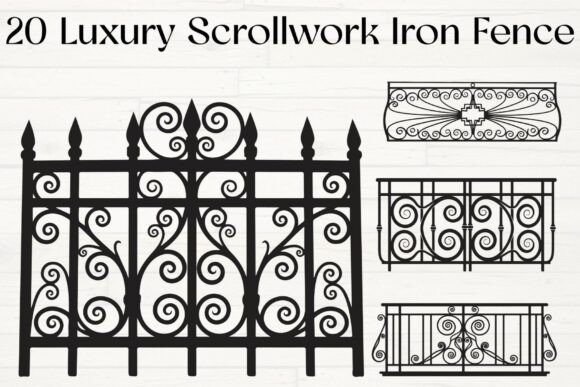 Timeless Elegance: The Luxury Scrollwork Iron Fence Collection