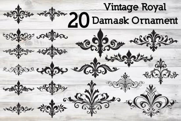 Timeless Elegance: Unlocking the Power of Vintage Royal Damask Ornament